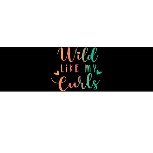 Wild Like My Curls Funny Curly Hair Le Tie Dye Bumper Sticker