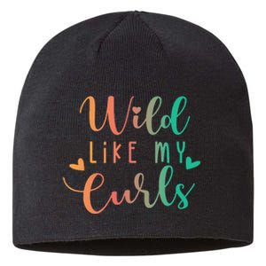 Wild Like My Curls Funny Curly Hair Le Tie Dye Sustainable Beanie