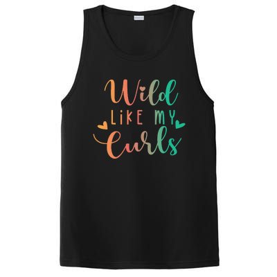 Wild Like My Curls Funny Curly Hair Le Tie Dye PosiCharge Competitor Tank