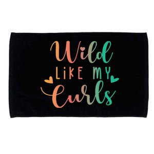 Wild Like My Curls Funny Curly Hair Le Tie Dye Microfiber Hand Towel