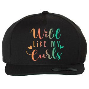 Wild Like My Curls Funny Curly Hair Le Tie Dye Wool Snapback Cap