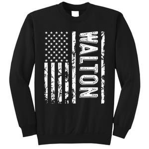 Walton Last Name Funny Surname Team Walton Family Reunion Sweatshirt