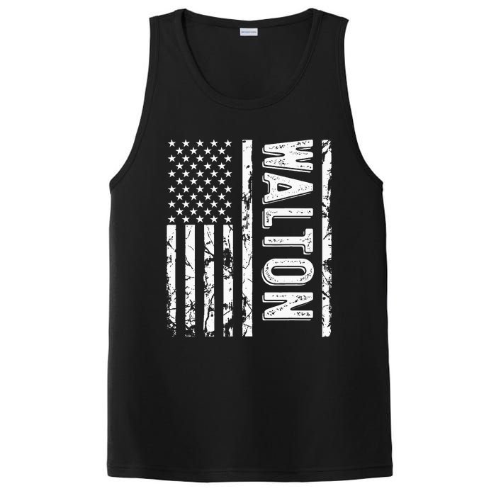 Walton Last Name Funny Surname Team Walton Family Reunion PosiCharge Competitor Tank