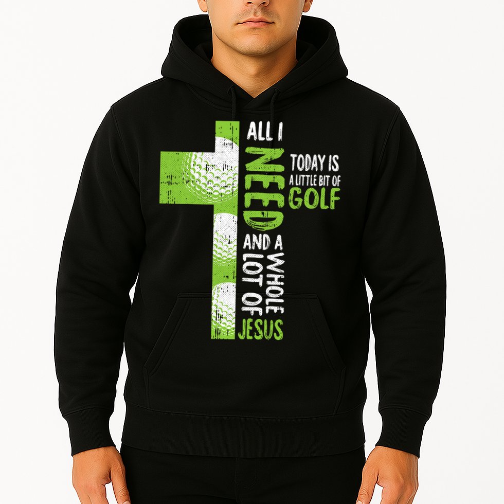 Whole Lot Of Jesus Golf Golfing Sport Lover Christian Hoodie