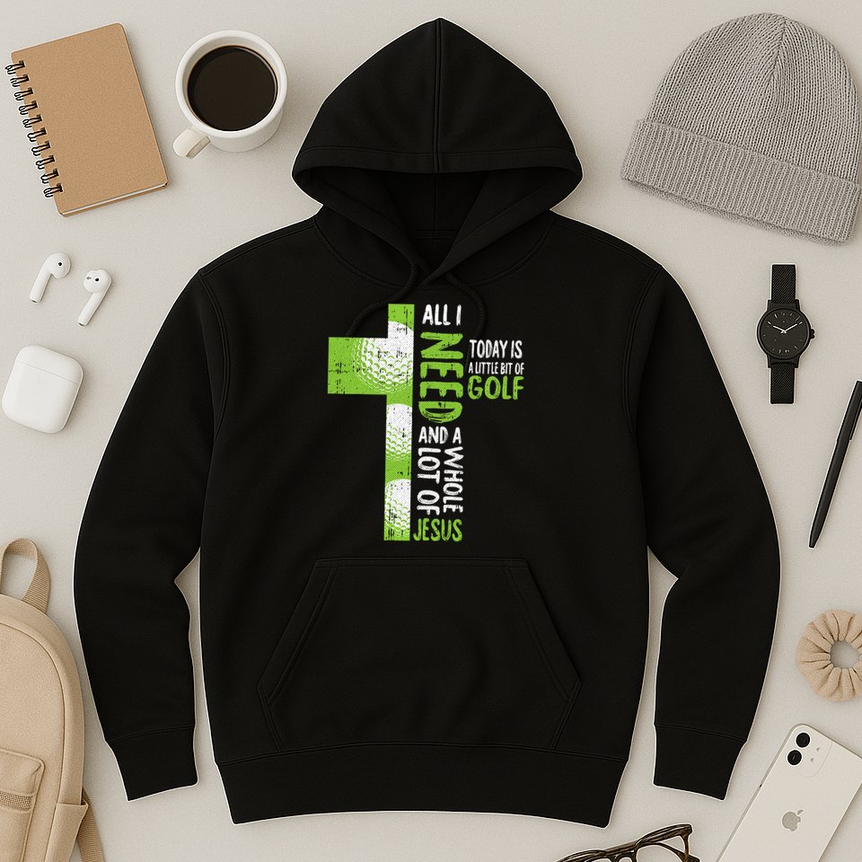 Whole Lot Of Jesus Golf Golfing Sport Lover Christian Hoodie