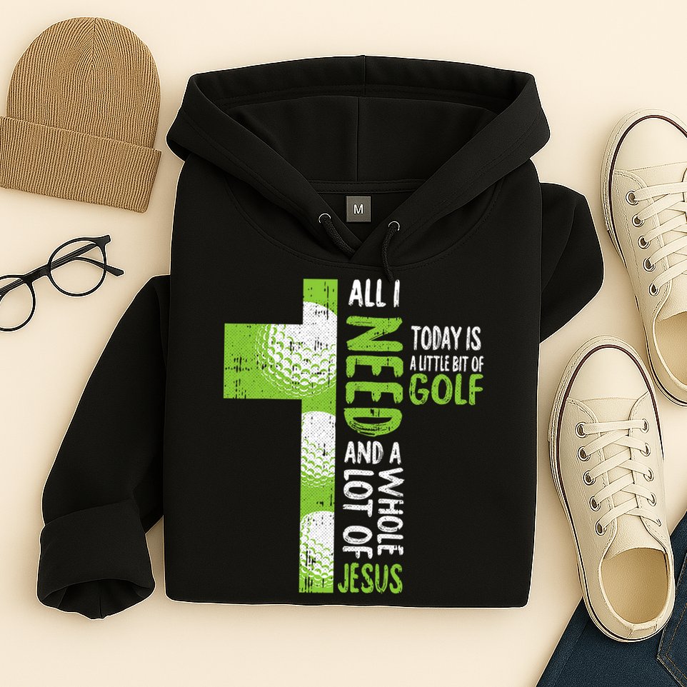 Whole Lot Of Jesus Golf Golfing Sport Lover Christian Hoodie