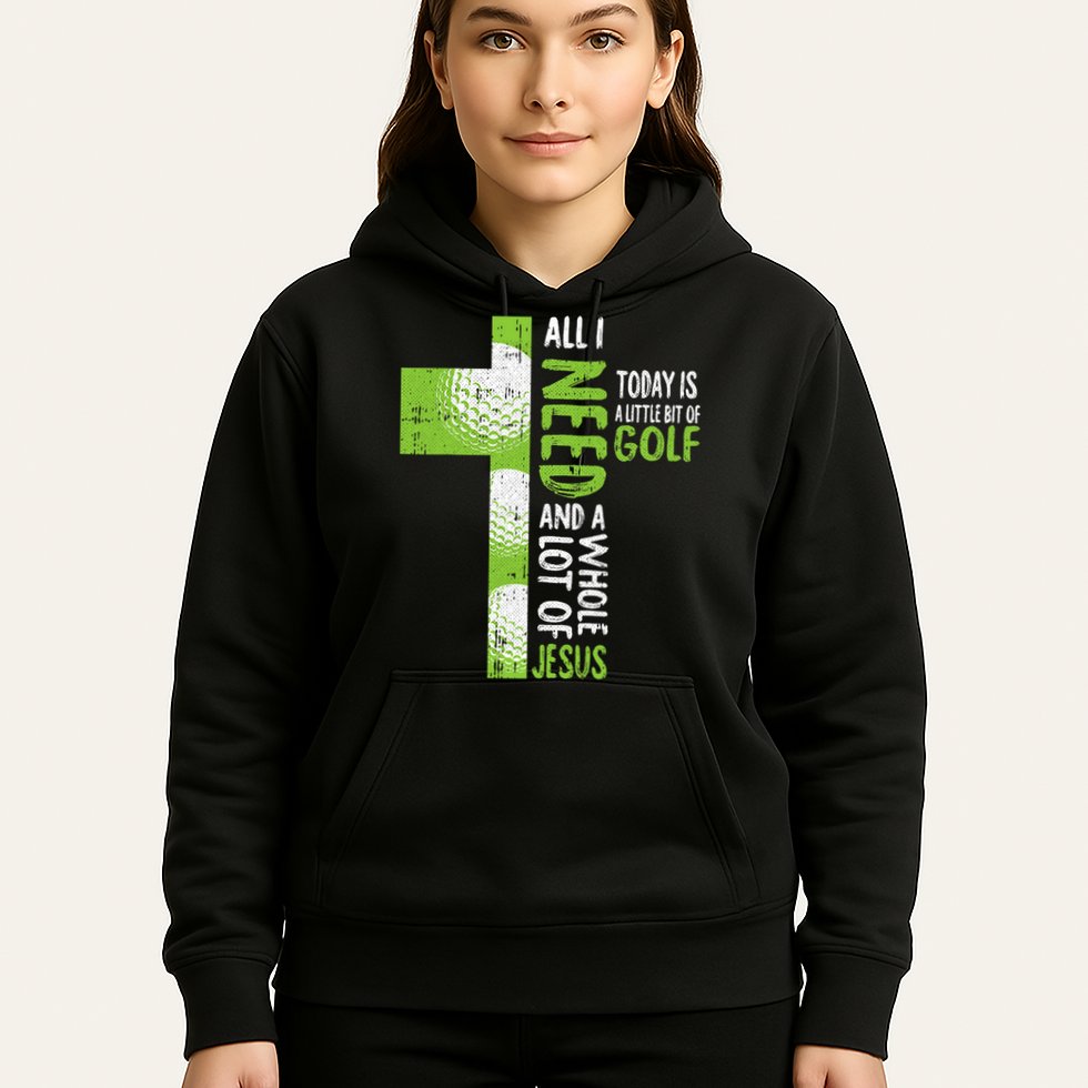 Whole Lot Of Jesus Golf Golfing Sport Lover Christian Hoodie