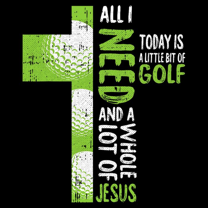 Whole Lot Of Jesus Golf Golfing Sport Lover Christian Impact Tech Backpack
