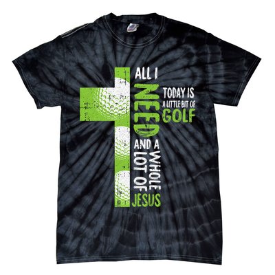 Whole Lot Of Jesus Golf Golfing Sport Lover Christian Tie-Dye T-Shirt