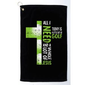 Whole Lot Of Jesus Golf Golfing Sport Lover Christian Platinum Collection Golf Towel