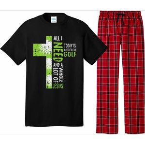 Whole Lot Of Jesus Golf Golfing Sport Lover Christian Golfer Pajama Set