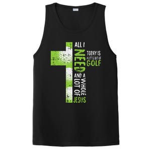 Whole Lot Of Jesus Golf Golfing Sport Lover Christian Golfer PosiCharge Competitor Tank