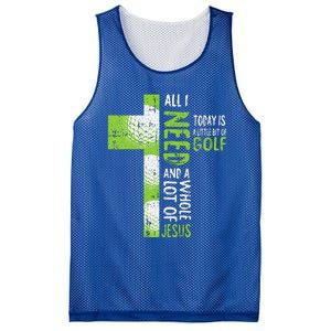 Whole Lot Of Jesus Golf Golfing Sport Lover Christian Golfer Mesh Reversible Basketball Jersey Tank