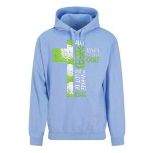 Whole Lot Of Jesus Golf Golfing Sport Lover Christian Golfer Unisex Surf Hoodie