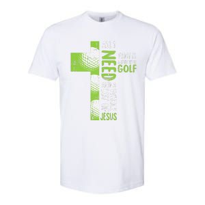 Whole Lot Of Jesus Golf Golfing Sport Lover Christian Golfer Softstyle CVC T-Shirt