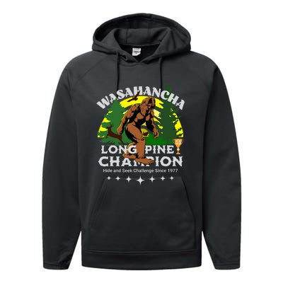 WASAHANCHA LONG PINE BIGFOOT CHAMPION Family Design Performance Fleece Hoodie