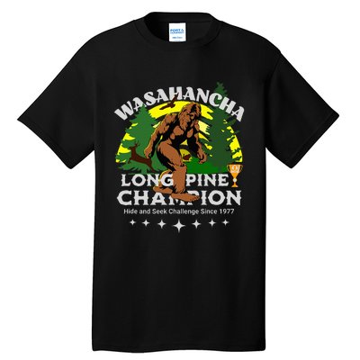 WASAHANCHA LONG PINE BIGFOOT CHAMPION Family Design Tall T-Shirt