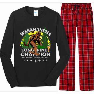 WASAHANCHA LONG PINE BIGFOOT CHAMPION Family Design Long Sleeve Pajama Set