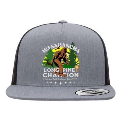 WASAHANCHA LONG PINE BIGFOOT CHAMPION Family Design Flat Bill Trucker Hat