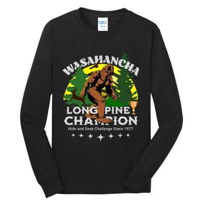 WASAHANCHA LONG PINE BIGFOOT CHAMPION Family Design Tall Long Sleeve T-Shirt