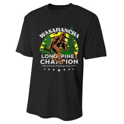 WASAHANCHA LONG PINE BIGFOOT CHAMPION Family Design Performance Sprint T-Shirt