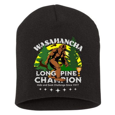 WASAHANCHA LONG PINE BIGFOOT CHAMPION Family Design Short Acrylic Beanie