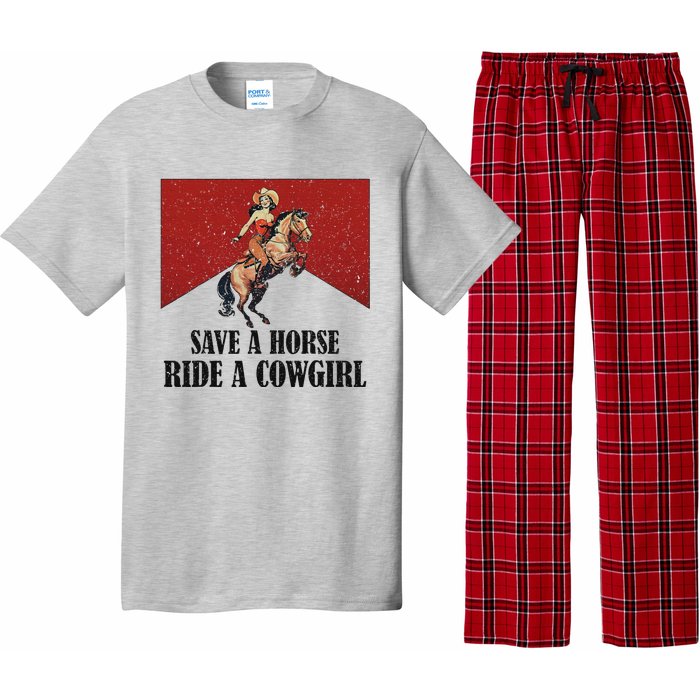 Western Lesbian Pride Save A Horse Ride A Cowgirl Pajama Set