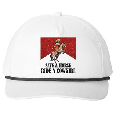 Western Lesbian Pride Save A Horse Ride A Cowgirl Snapback Five-Panel Rope Hat