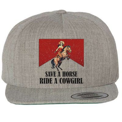 Western Lesbian Pride Save A Horse Ride A Cowgirl Wool Snapback Cap