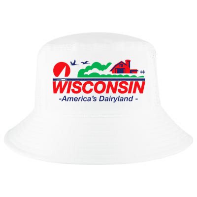 Wisconsin License Plate Americas Dairyland Cool Comfort Performance Bucket Hat