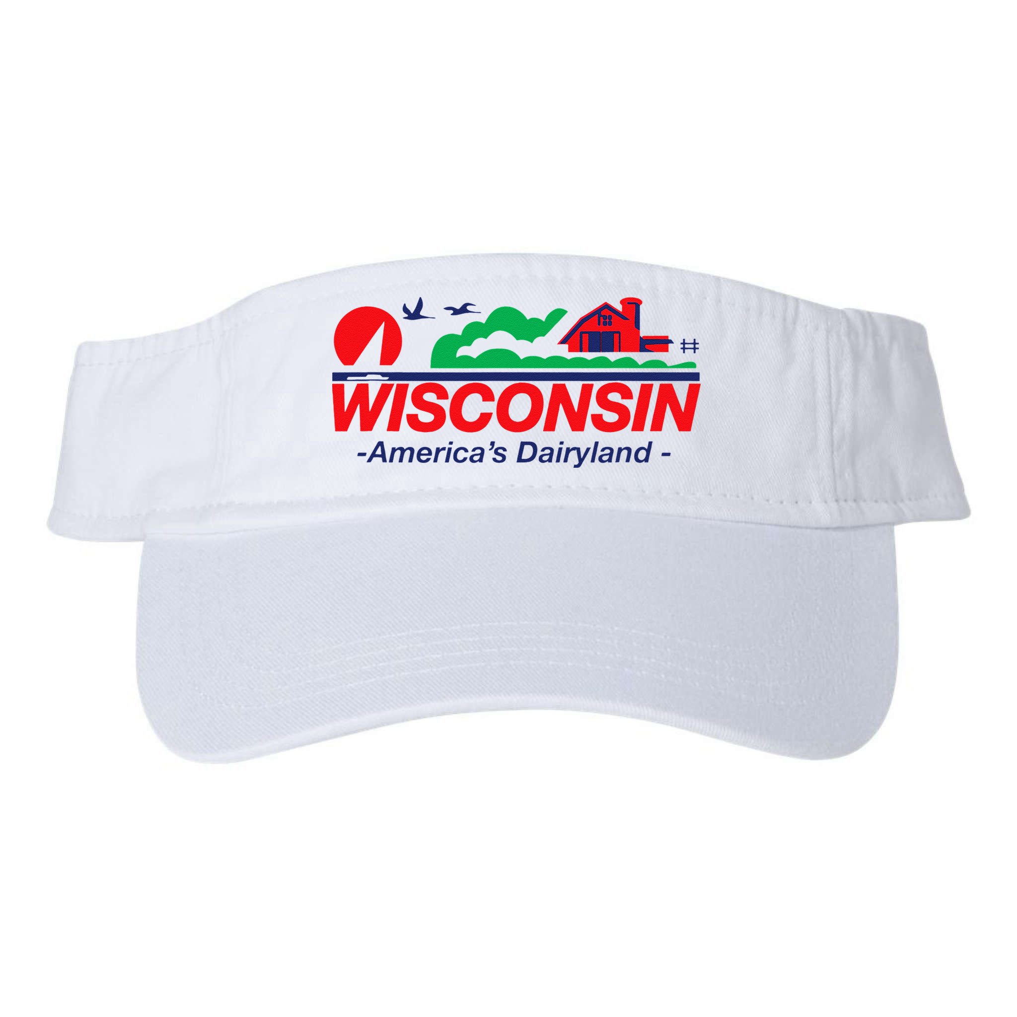 Wisconsin License Plate Americas Dairyland Visor