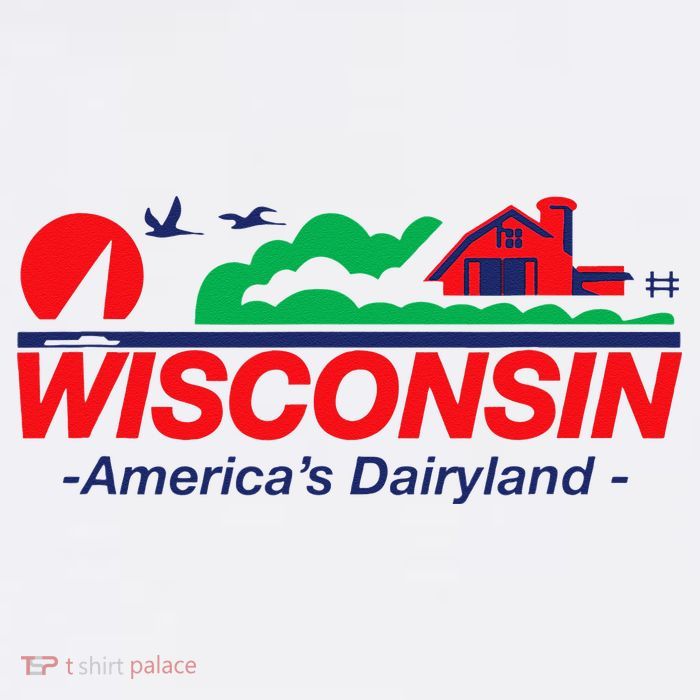 Wisconsin License Plate Americas Dairyland Kids T-Shirt