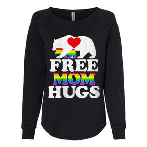 Wo Lgbtq Pride Mama Bear Free Mom Hugs Pride Gift Womens California Wash Sweatshirt