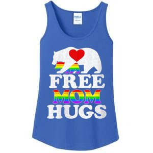 Wo Lgbtq Pride Mama Bear Free Mom Hugs Pride Gift Ladies Essential Tank