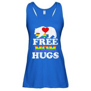 Wo Lgbtq Pride Mama Bear Free Mom Hugs Pride Gift Ladies Essential Flowy Tank