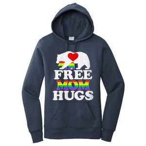 Wo Lgbtq Pride Mama Bear Free Mom Hugs Pride Gift Women's Pullover Hoodie