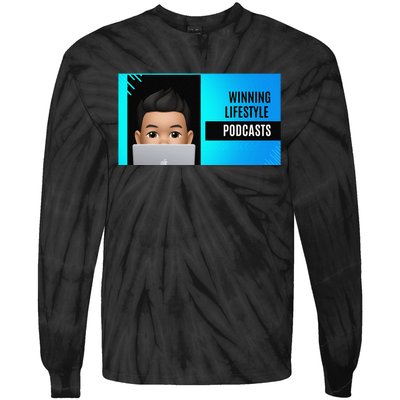 Winning Lifestyle Podcasts Tie-Dye Long Sleeve Shirt