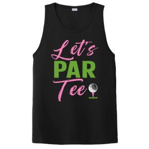 Wo LetS Par Funny Golf Golfer Girl Wo Golfing Party PosiCharge Competitor Tank