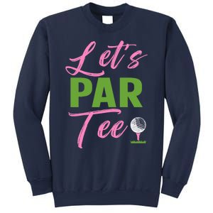 Wo LetS Par Funny Golf Golfer Girl Wo Golfing Party Sweatshirt