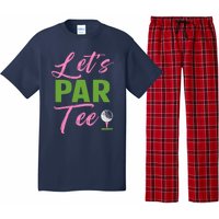 Wo LetS Par Funny Golf Golfer Girl Wo Golfing Party Pajama Set