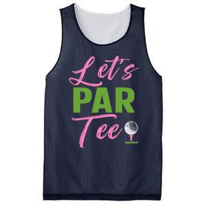 Wo LetS Par Funny Golf Golfer Girl Wo Golfing Party Mesh Reversible Basketball Jersey Tank