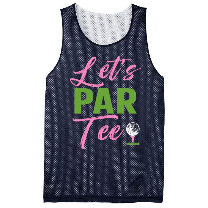 Wo LetS Par Funny Golf Golfer Girl Wo Golfing Party Mesh Reversible Basketball Jersey Tank