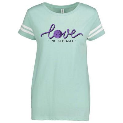 Wo Love Pickleball Pickleball Enza Ladies Jersey Football T-Shirt