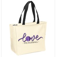 Wo Love Pickleball Pickleball Zip Tote Bag