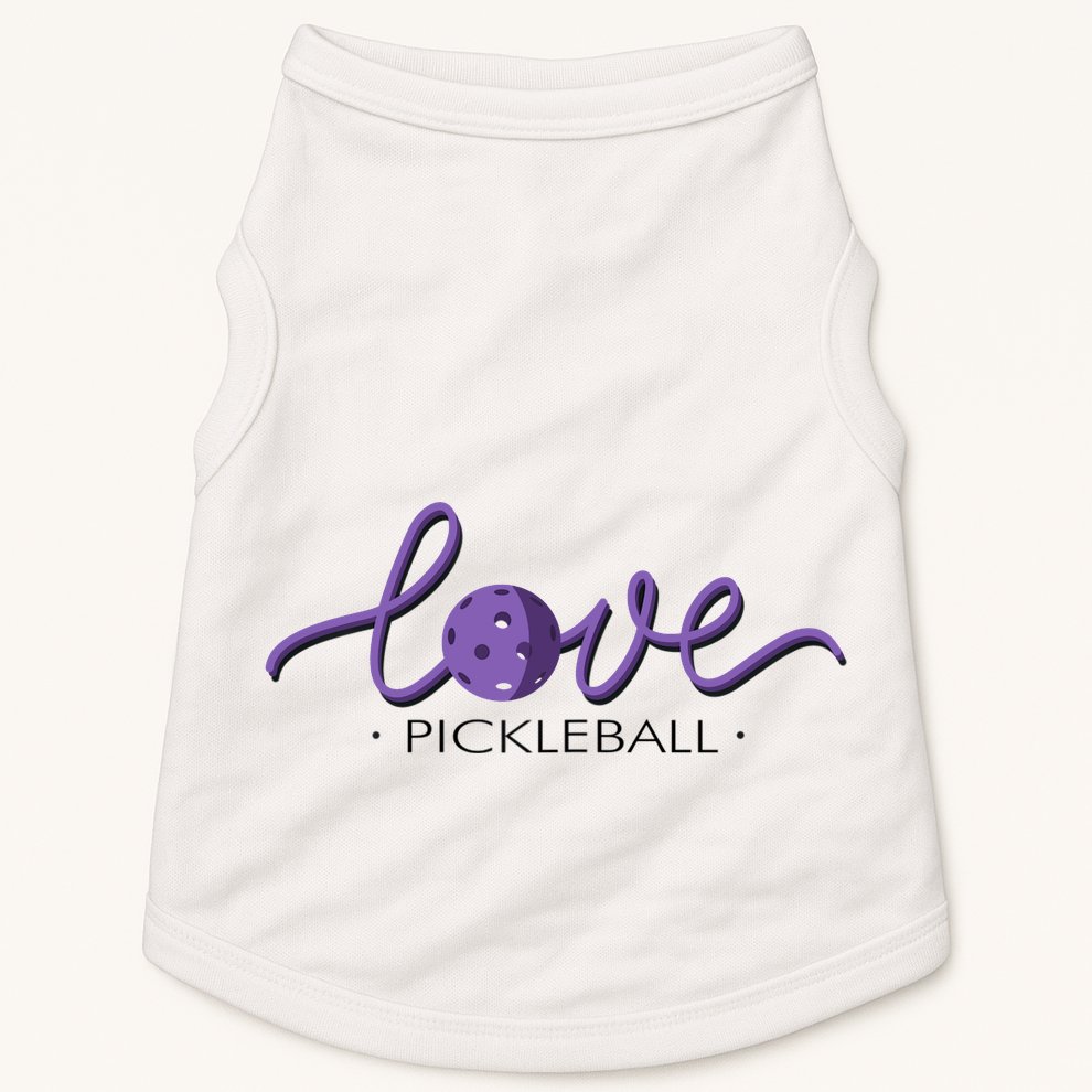 Wo Love Pickleball Pickleball Doggie Tank