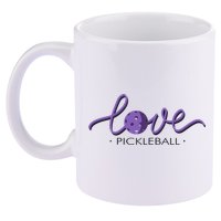 Wo Love Pickleball Pickleball 11oz C Handle Ceramic Mug