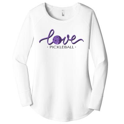 Wo Love Pickleball Pickleball Women's Perfect Tri Tunic Long Sleeve Shirt