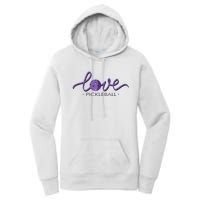 Wo Love Pickleball Pickleball Women's Pullover Hoodie