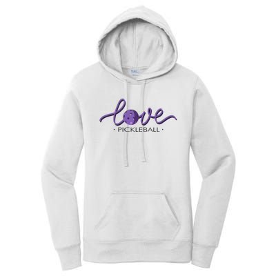 Wo Love Pickleball Pickleball Women's Pullover Hoodie