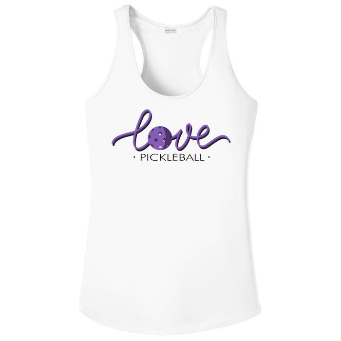 Wo Love Pickleball Pickleball Ladies PosiCharge Competitor Racerback Tank